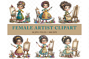Artist Clipart JPG, a Person Illustration by Memories By Lea (Thumbnail 3 of 19)