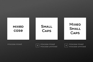 Mixcase - Mixed Case Font