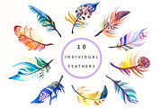 Wild and Free - Boho watercollor set, an Object Graphic by Kseniya_design (Thumbnail 3 of 14)