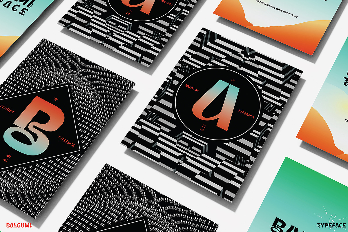 Balgumi - Experimental Font, a Sans Serif Font by Drizy (Photo 8 of 9)