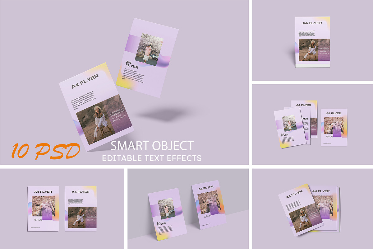 A4 Flyer Mockup, a Print Template by Difa Design (Photo 1 of 8)