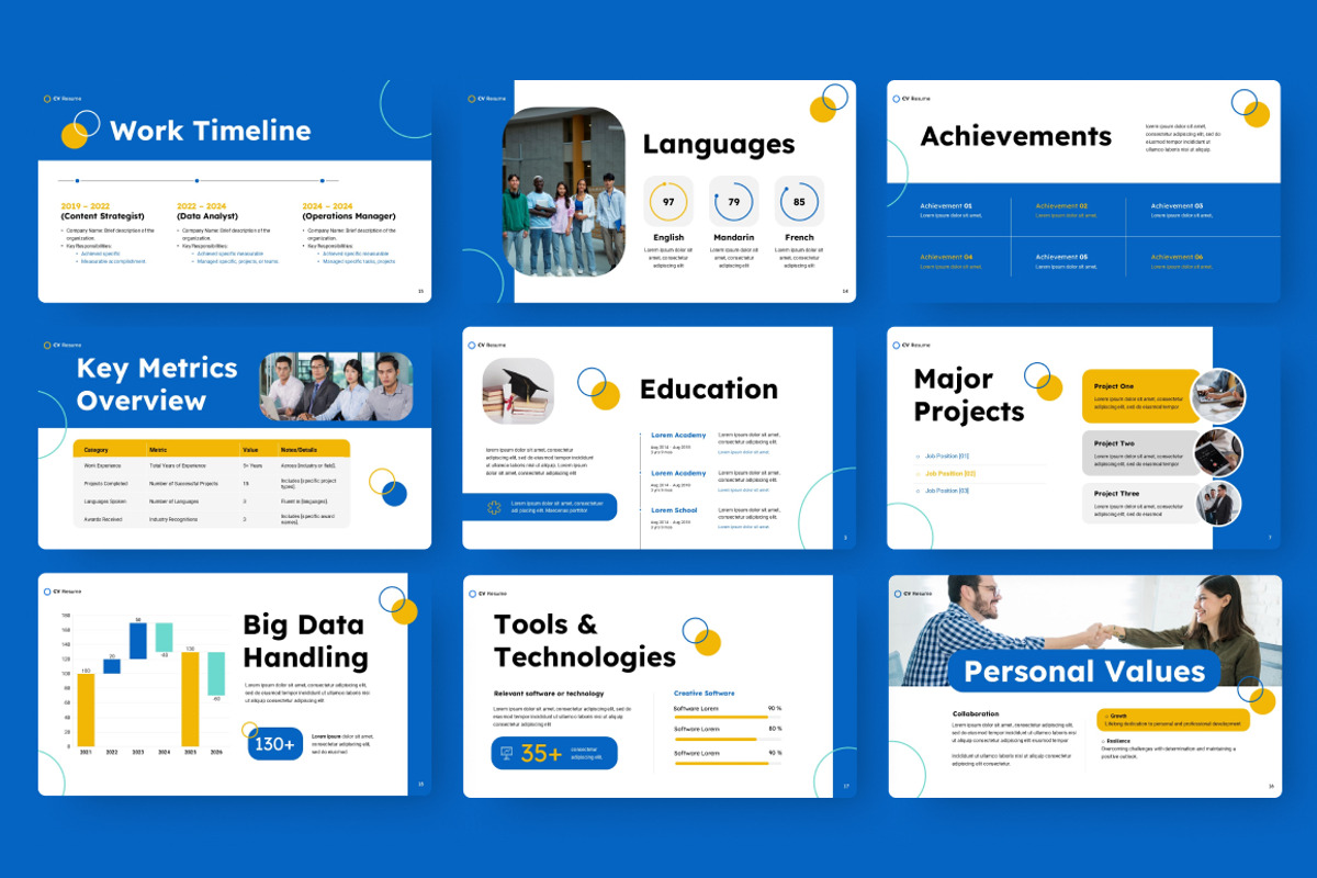 CV Resume Google Slides, a Presentation Template by Loin Studio (Photo 4 of 4)