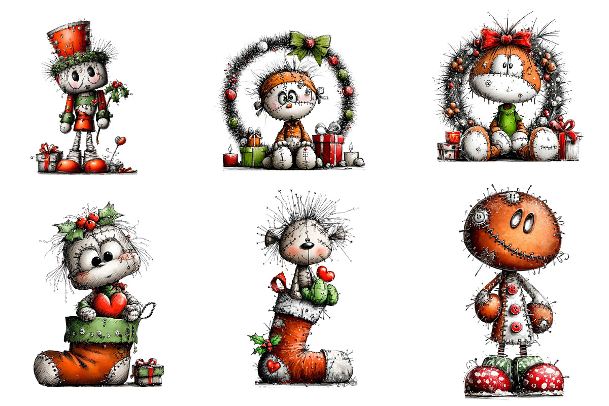 Christmas Voodoo Doll, an Illustration by CreationArt (Photo 2 of 4)