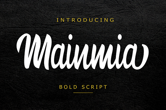 Mainmia Script preview 8