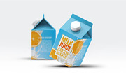 Milk or Juice Carton Mockup, an Advertising Mockup by Hubzway (Thumbnail 2 of 6)