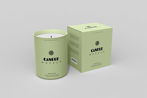 Scented Candle Jar Mockup, a Product Mockup by graphypix