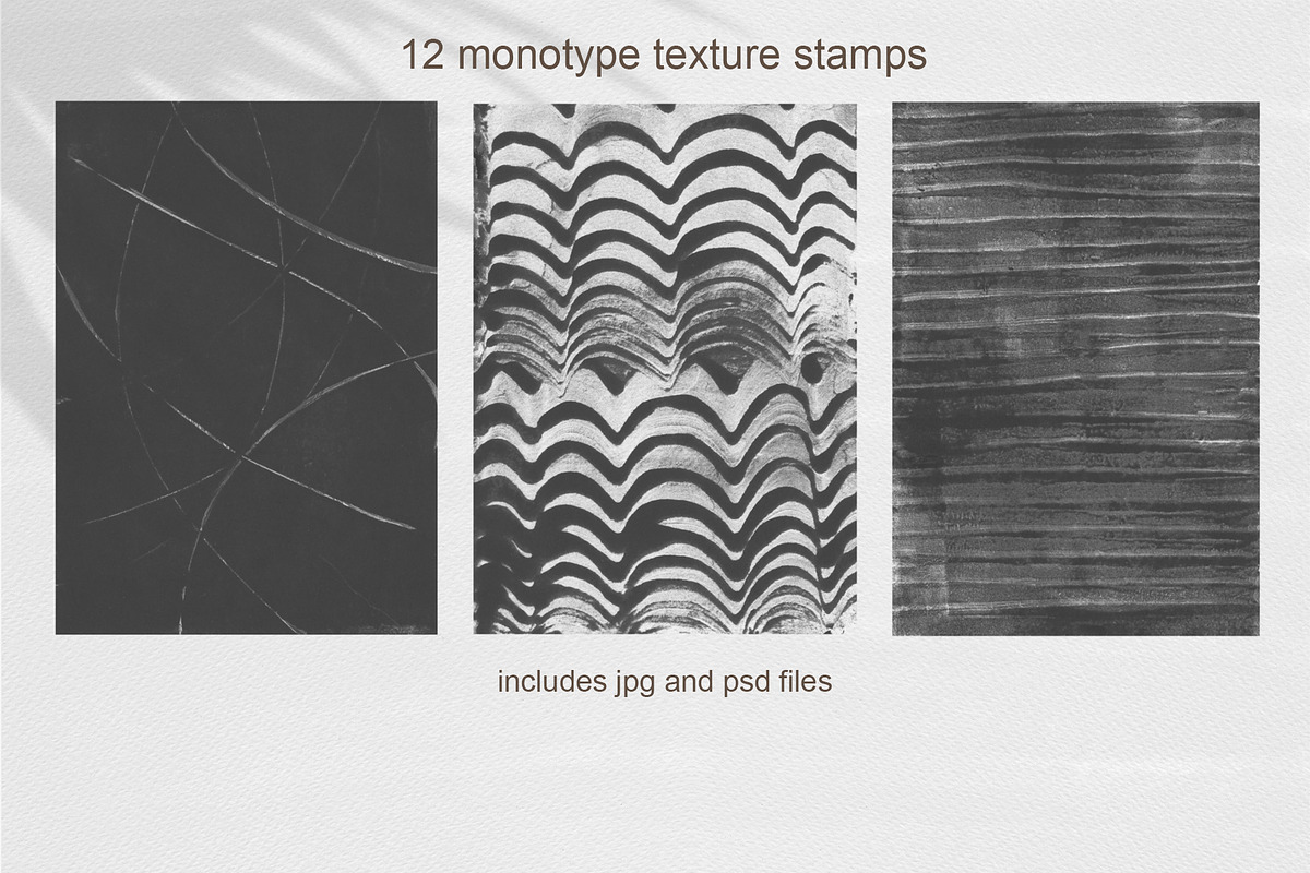 12 Monotype Stamps PS & Procreate, a Brush Add-On by Sweet Fig (Photo 6 of 11)