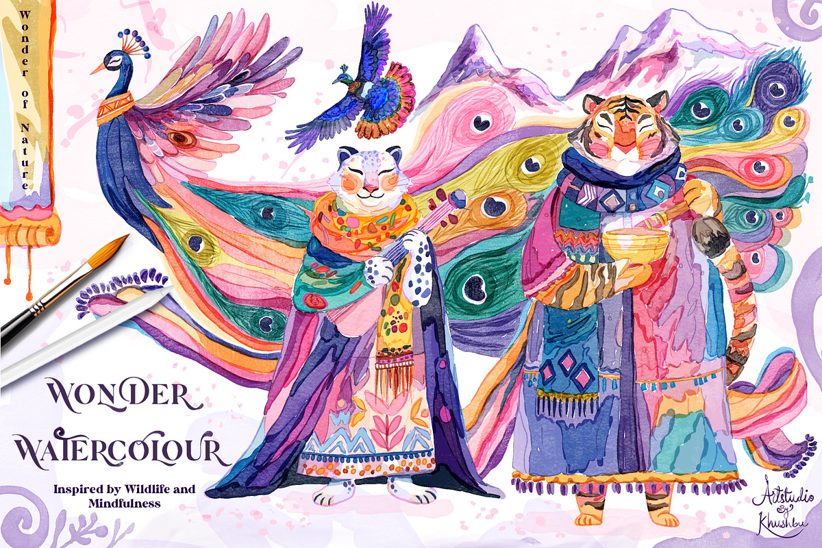 Wonderful Watercolour for Procreate, a Brush Add-On by ArtstudioByKhushbu (Photo 2 of 20)