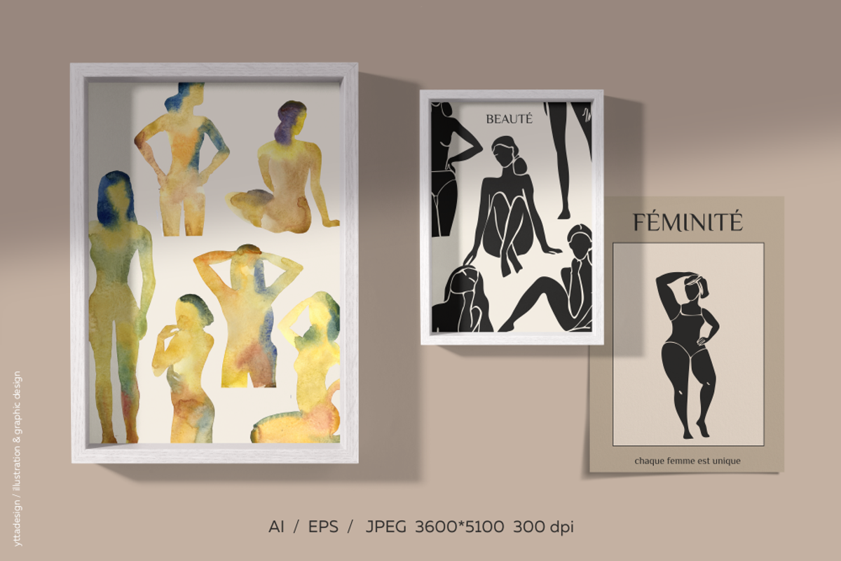 Women's bodies, Prints & Elements, an Object Graphic by yttadesign (Photo 16 of 18)