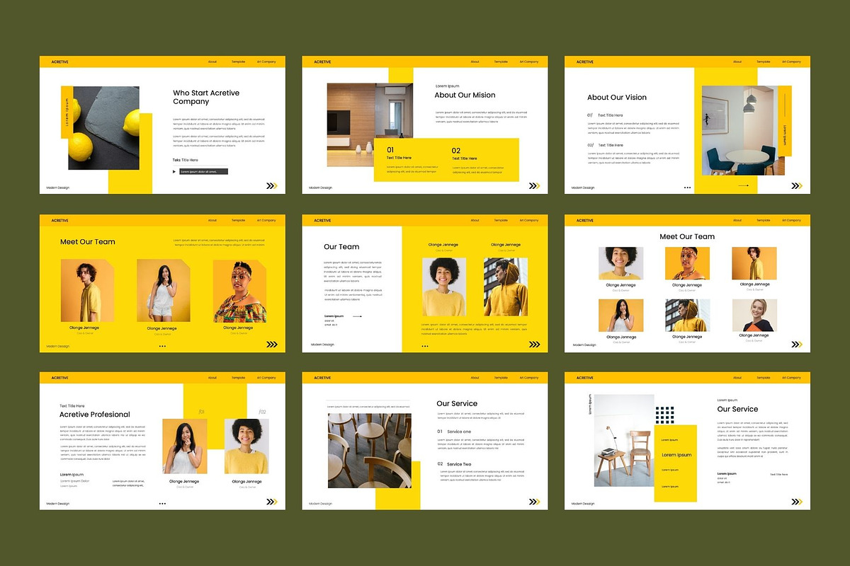 ACRETIVE Business Keynote Template, a Presentation Template by Rizki Herdian (Photo 3 of 5)