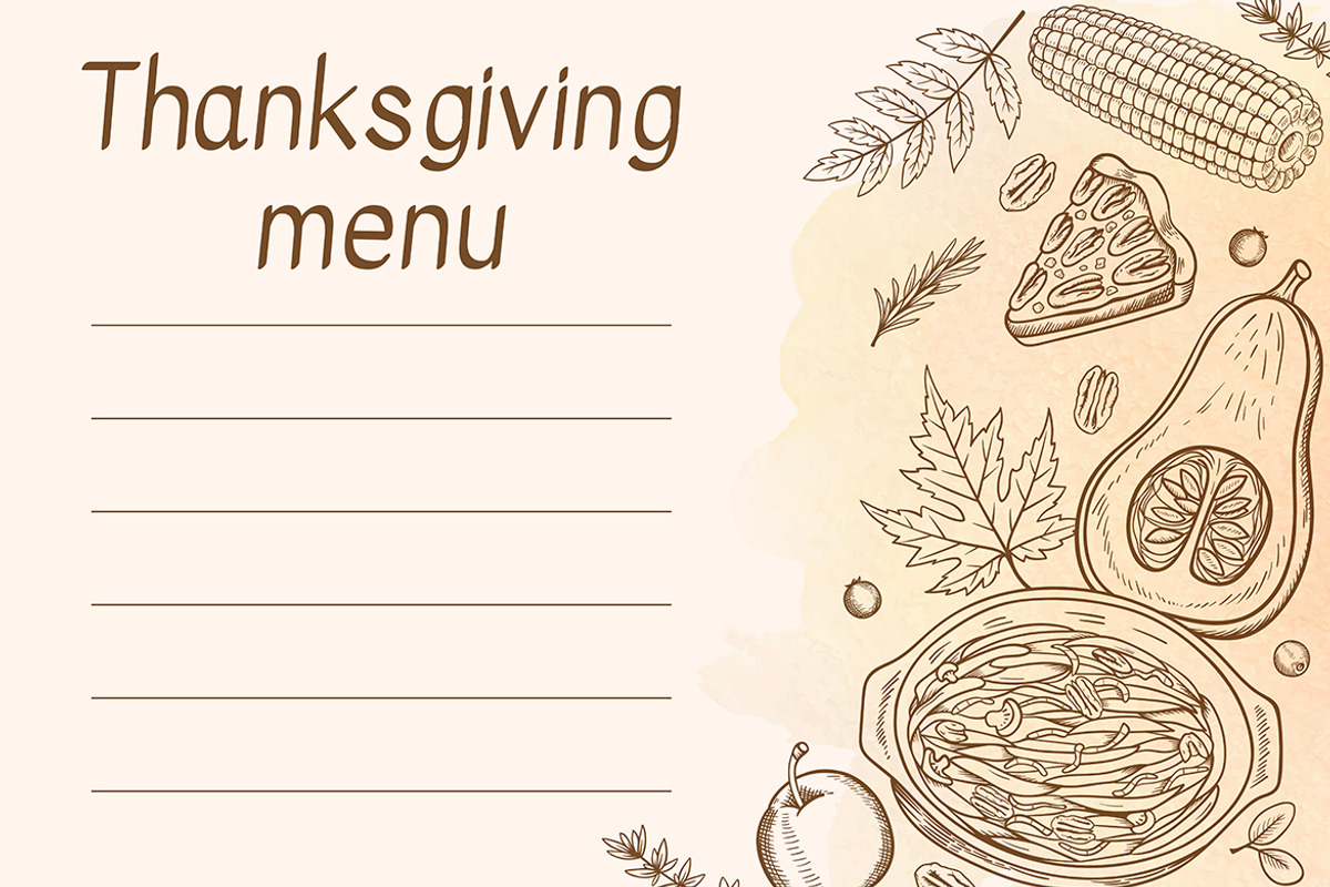Thanksgiving Dinner Design Kit, a Seasonal Illustration by Artspace (Photo 5 of 9)