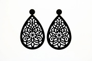 Leaf Earring Silhouette Bundle, a Pattern Graphic by jahid234 (Thumbnail 6 of 13)