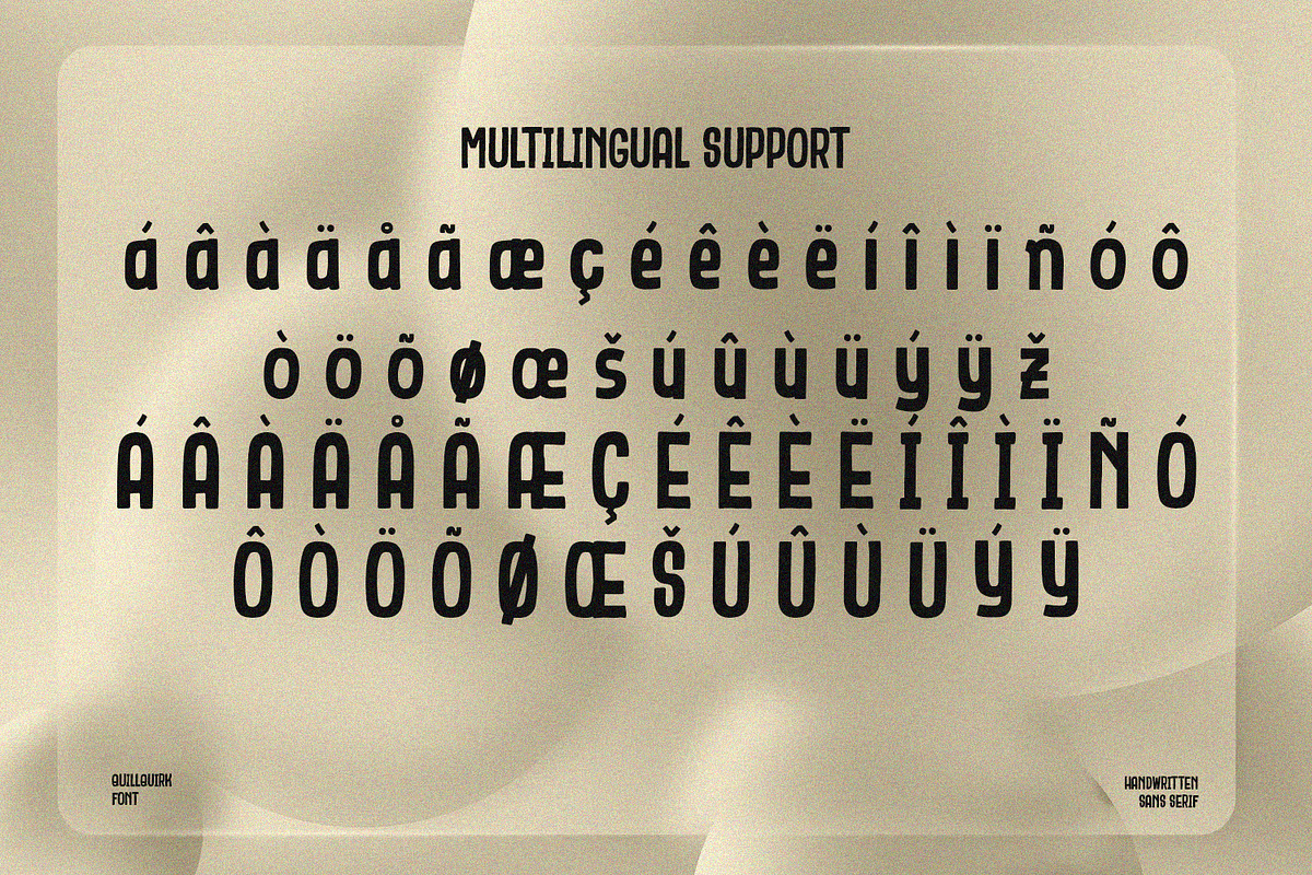 QuillQuirk - Sans Serif Font, a Sans Serif Font by Alpaprana (Photo 10 of 11)