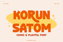 Korun Satom - Comic Font