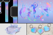Luxe Iridescent Foils, a Texture Graphic by Julie Campbell (Thumbnail 4 of 13)