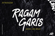 RAGAM GARIS - Brush Font