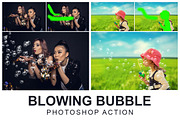Blowing Bubble Photoshop Action