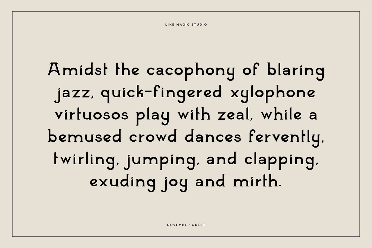 November Guest - An Edgy Serif, a Serif Font by Like Magic Studio (Photo 10 of 10)