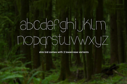 slim kid typeface