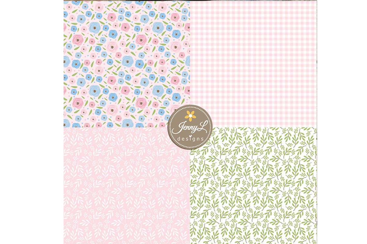 Spring Summer SEAMLESS Digital Paper, a Pattern Graphic by JennyL Designs (Photo 4 of 4)