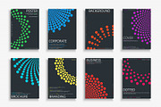 Abstract colorful dotted posters, a Poster Template by ExpressShop (Thumbnail 1 of 4)