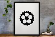 Gears Silhouette SVG, a Technology Illustration by newminddesign (Thumbnail 3 of 3)