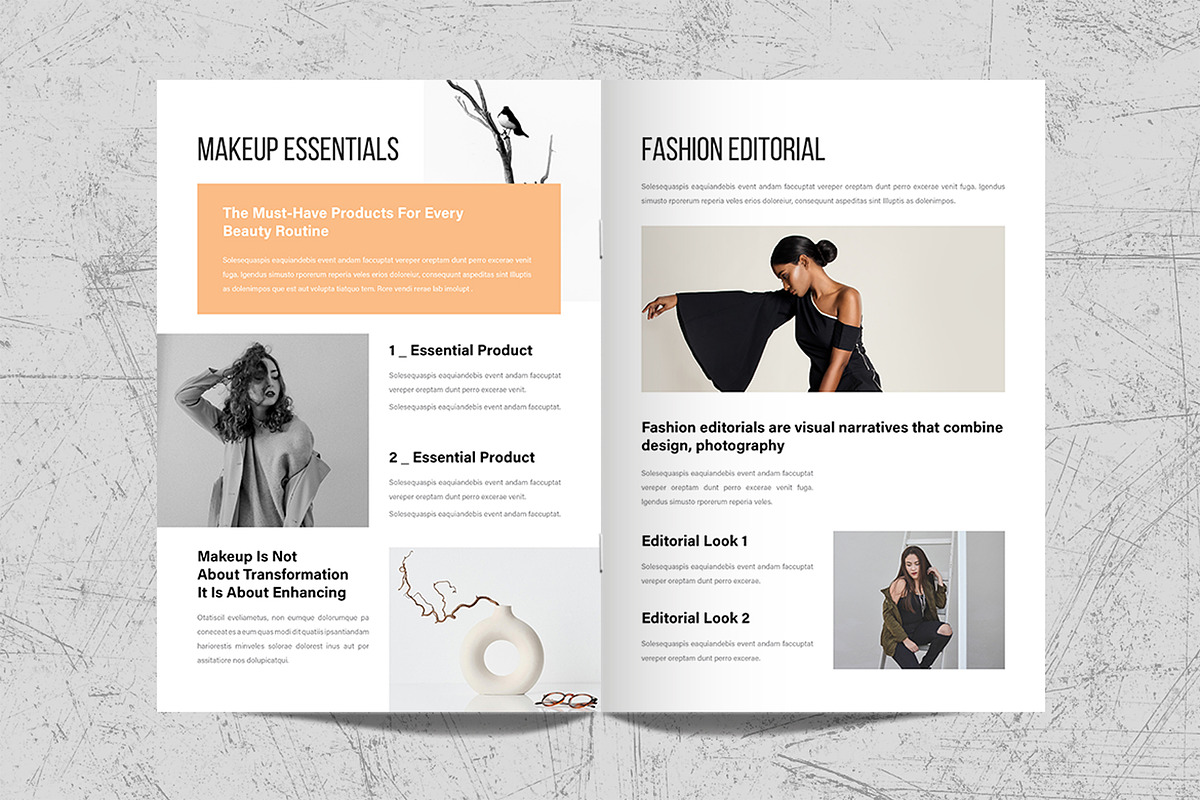 Fashion Magazine Template Design, a Magazine Template by White Graphic (Photo 9 of 11)