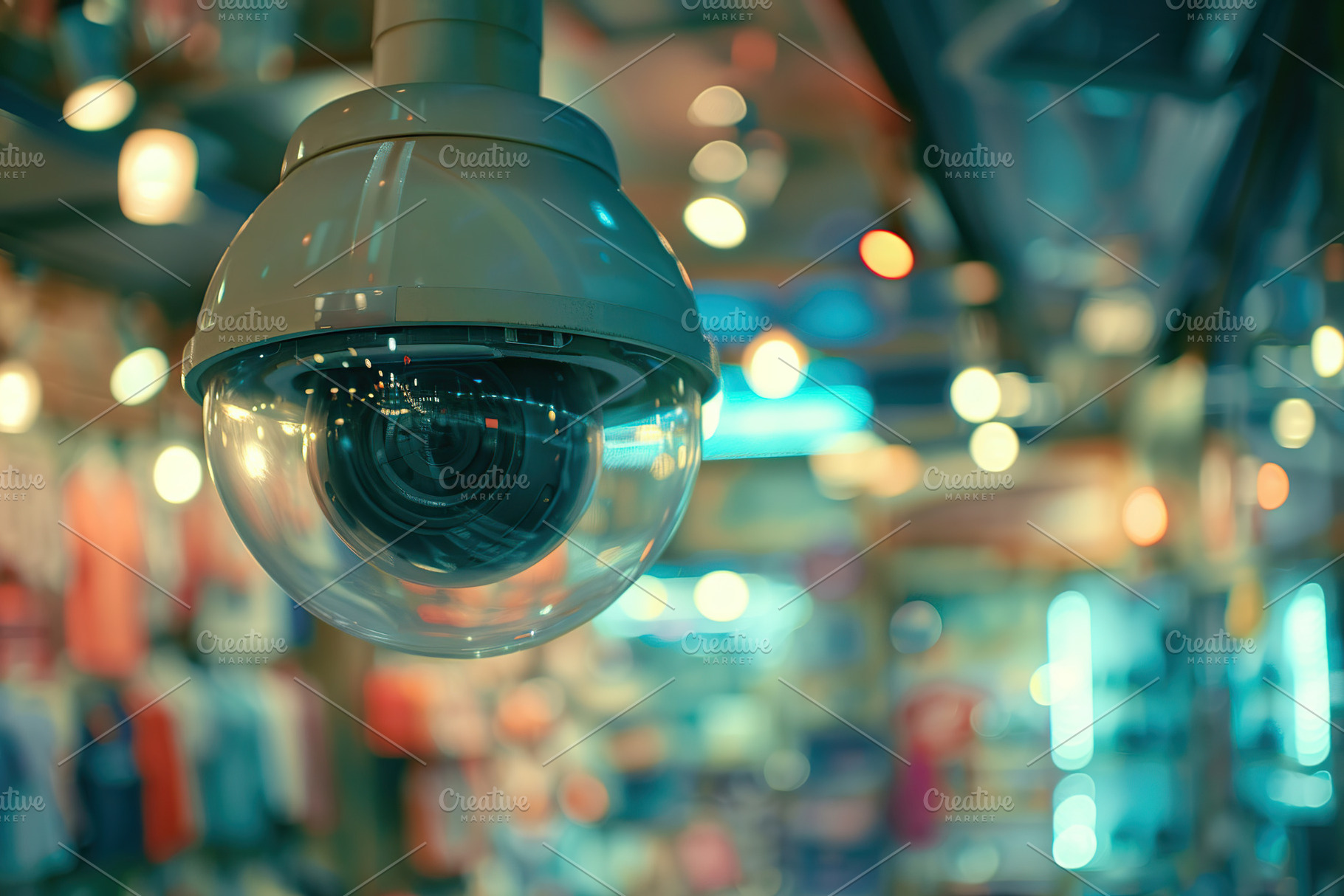 Modern public CCTV camera on wall on blurred building background, a Technology Photo by AlyaAnd
