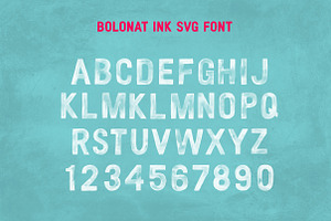 Bolonat Watercolor SVG & OTF Fonts.