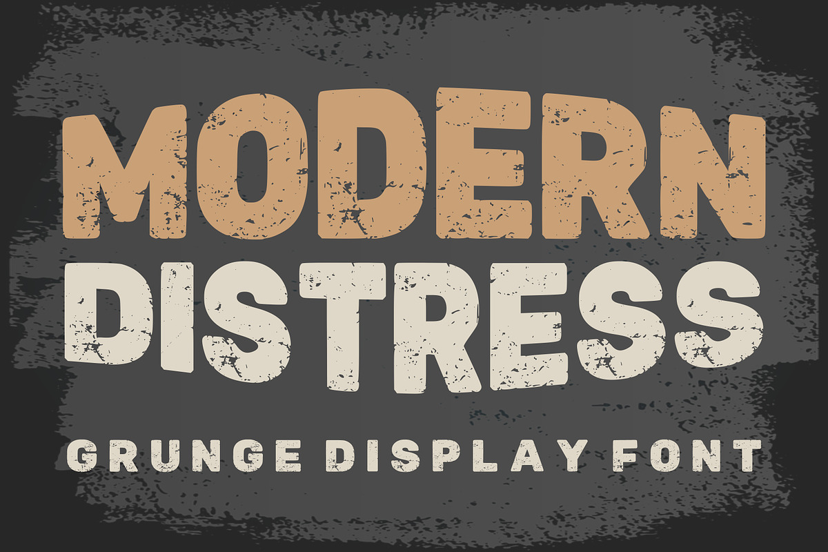 Modern Distress, a Slab Serif Font by Limited.studio (Photo 1 of 6)