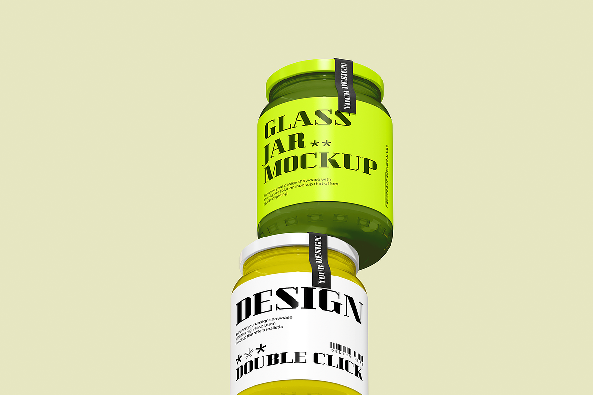 Glass Jar Mockup, a Packaging Mockup by Bartama Graphic (Photo 2 of 3)