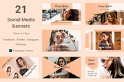 21 Social Media Banners Psd (V-1), a Social Media Template by themelove (Thumbnail 1 of 11)