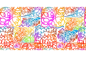 colored curvy brush stroke waves, an Illustration by Nenahliadava Design