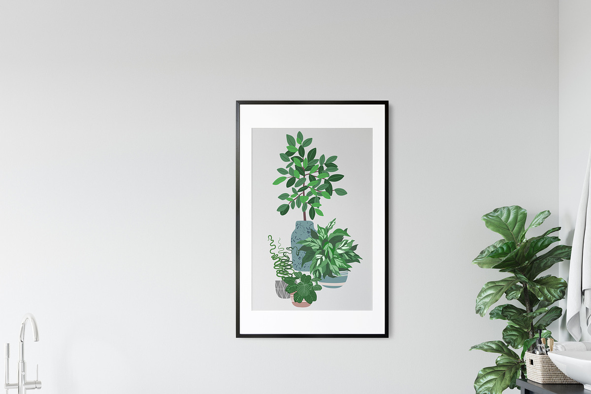 Indoor Plants, Vector Set, an Object Graphic by JSolomatina (Photo 12 of 13)