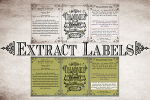 Chamomile Vintage Labels