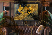 Golden Lions: Luxury Watercolor Kit, a Decorative Illustration by FineArt (Thumbnail 14 of 14)