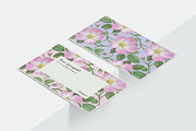 Pink Wild Rose PSD Business Card, a Business Card Template by Digital Space (Thumbnail 2 of 6)