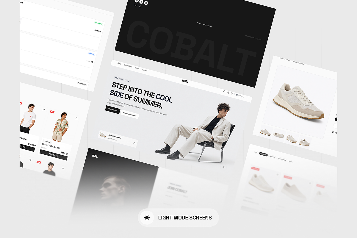 COBALT E-commerce UI Kit, an UI Kit Template by DjectStudio (Photo 3 of 8)
