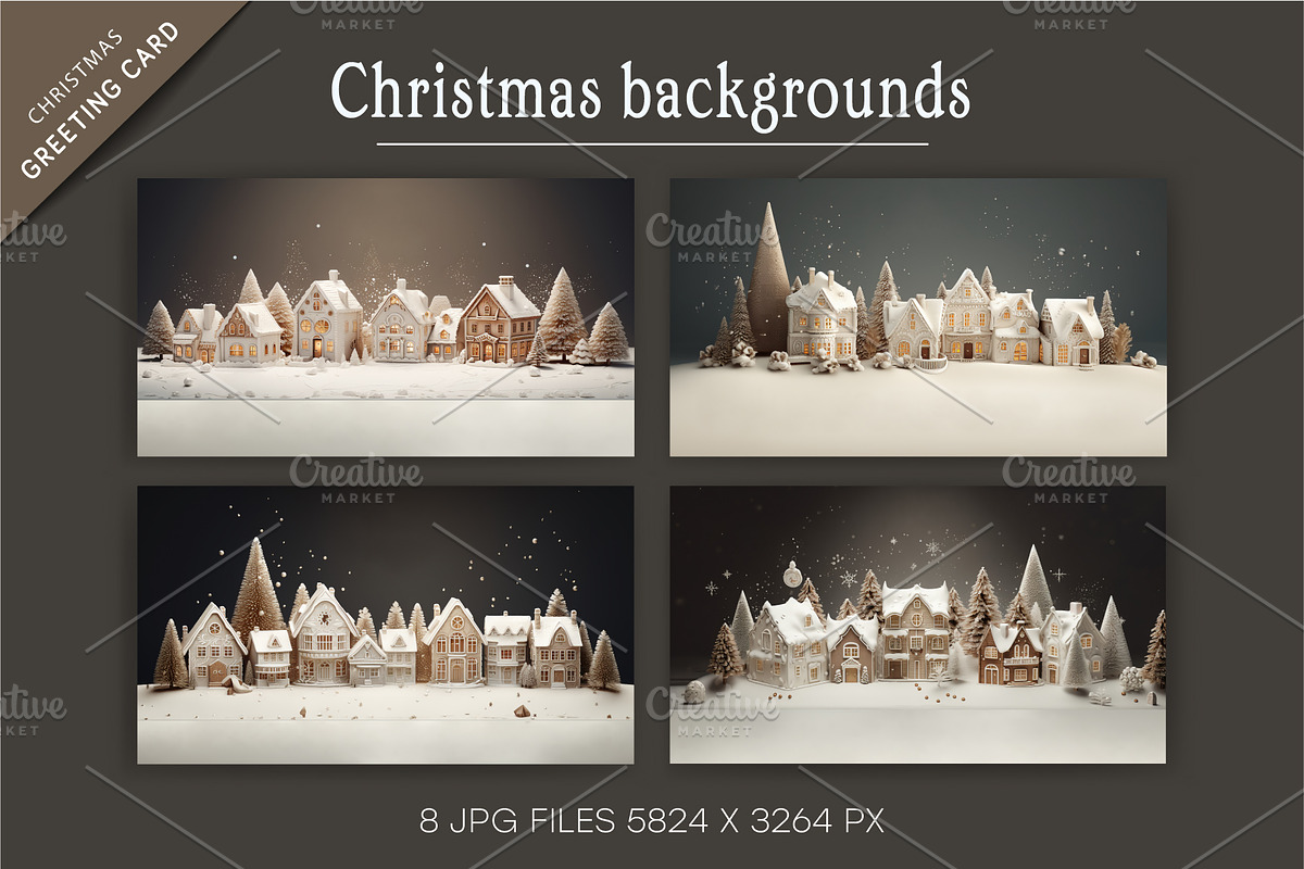 Christmas snowy courtyard., a Decorative Illustration by KENO Mascots (Photo 3 of 4)