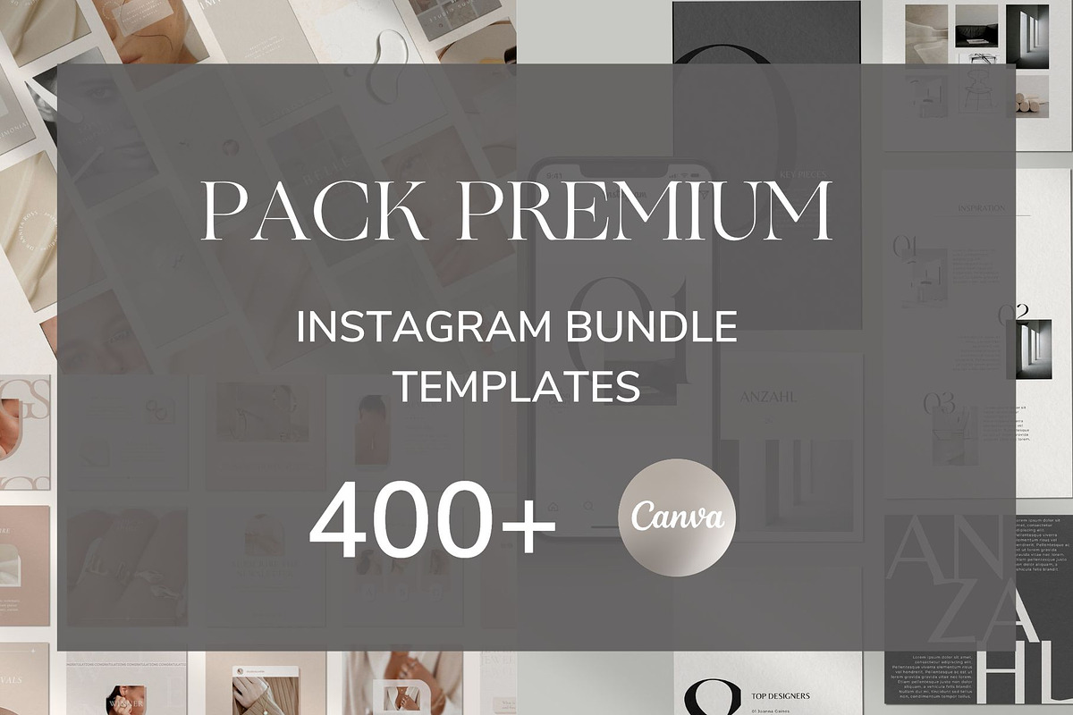 PREMIUM PACK IG templates Canva, a Social Media Template by Studio Suvelle