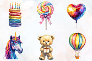 Happy Birthday Sublimation Clipart, an Illustration by RobertsArt (Thumbnail 4 of 7)