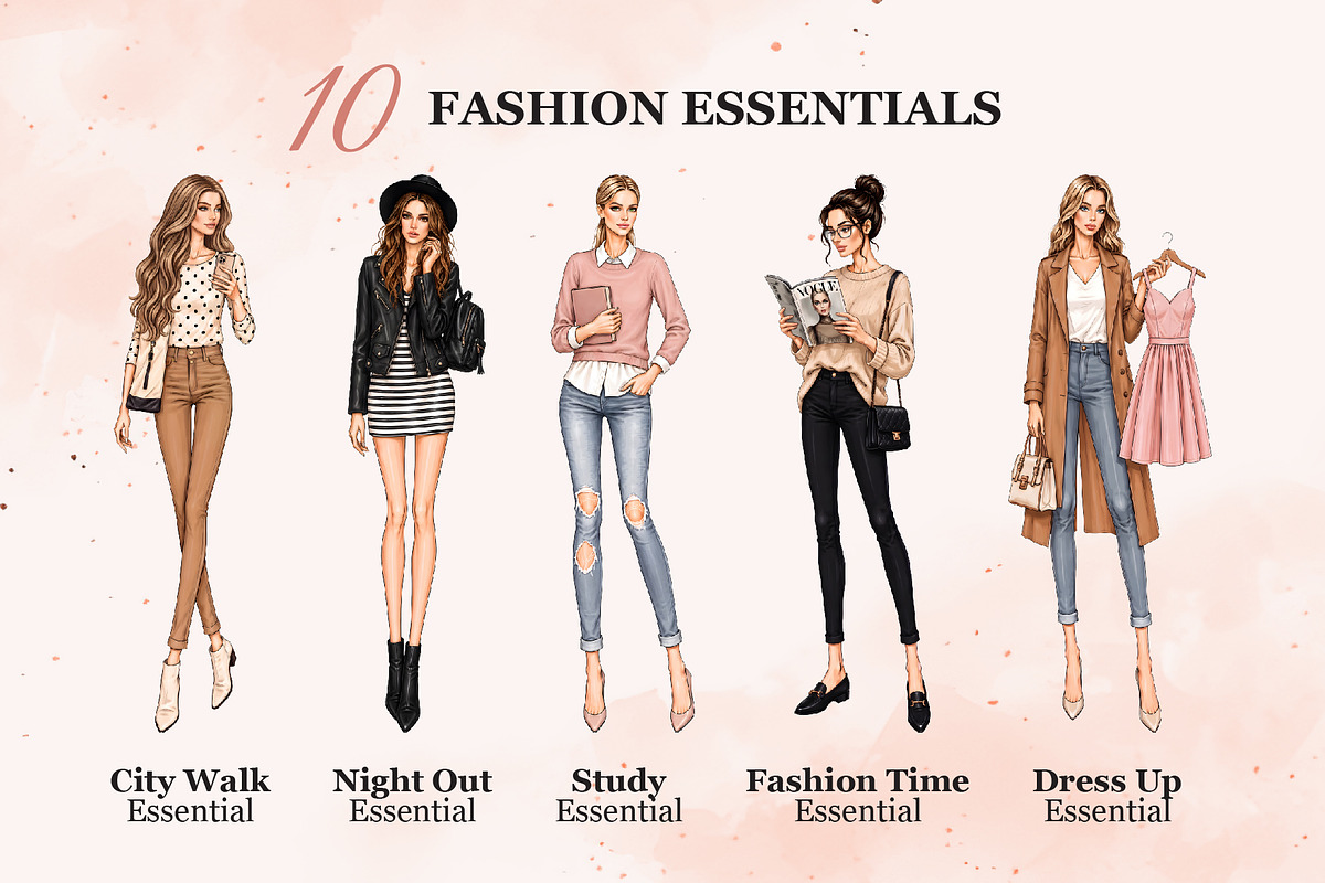 Daily Fashion Essentials, a Person Illustration by Iryna Denysova (Photo 2 of 8)