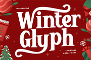 Winter Glyph - Christmas Font, a Serif Font by Pekotype (Thumbnail 1 of 14)