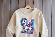 Cartoon unicorn pegasus with wings., an Animal Illustration by yod67 (Thumbnail 4 of 9)