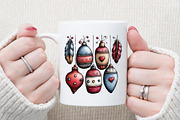 Rustic Boho Christmas Clipart, an Illustration by Sublimation Artist (Thumbnail 5 of 6)