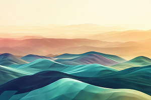 Abstract minimalistic mountains, a Wallpaper Photo by MistyDay