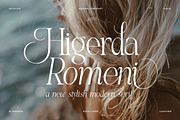 Higedra Romeni | Elegant Serif Font, a Serif Font by Ermedia Studio (Thumbnail 1 of 10)