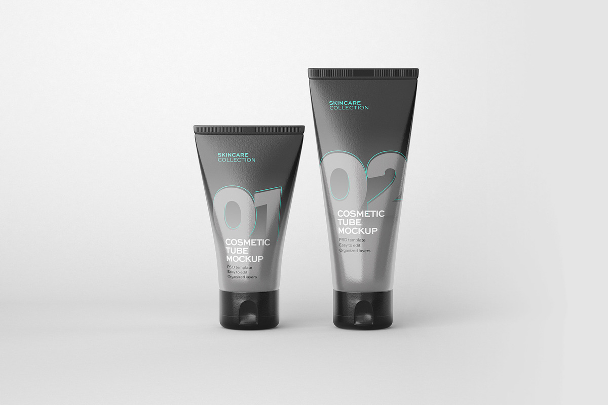 Cosmetics Mockup Set | Tube and Jar, a Cups & Container Mockup by Deeplab (Photo 10 of 16)