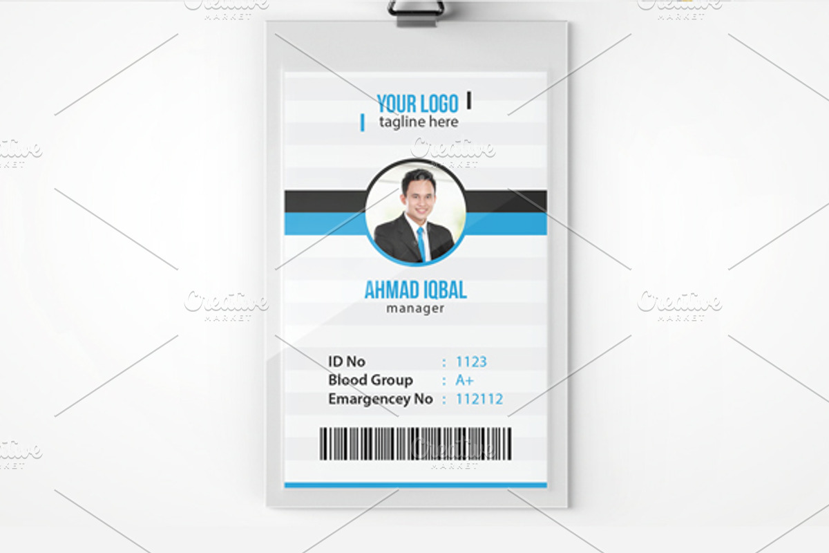 Office ID Card, a Card Template by NasirGrfx (Photo 4 of 6)