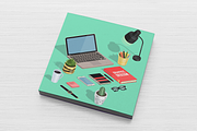 Workspace VECTOR isometric icons, a Finance Illustration by Natalka Dmitrova art (Thumbnail 14 of 16)